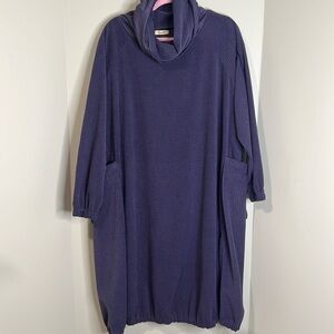 Nana Ro Pullover Dress Cowl Neck Waffle// Large